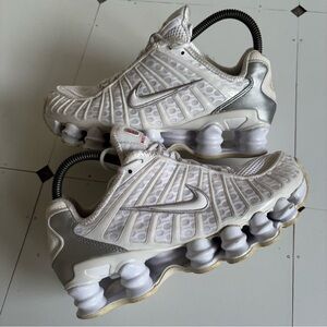 Nike Shox TL White Metallic Silver